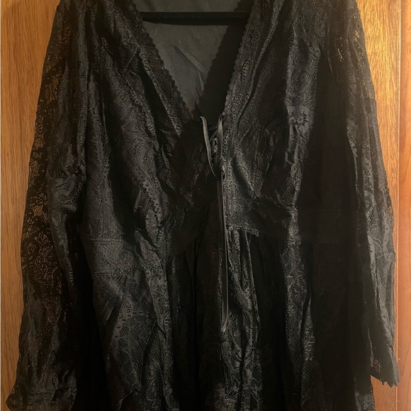 torrid Tops - Torrid Black Lace Blouse